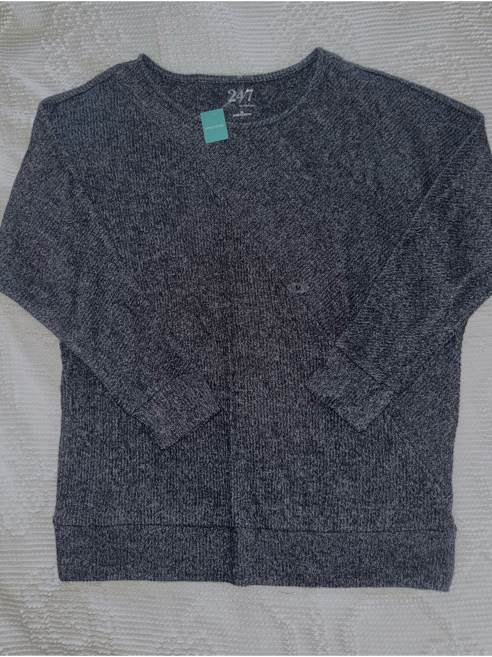 NWT Maurice’s heather grey ribbed sweater